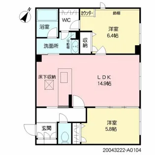 SERENO(セレーノ)【1階】の間取り