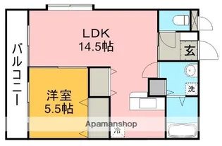 ヴィル リッシュ【4階】の間取り