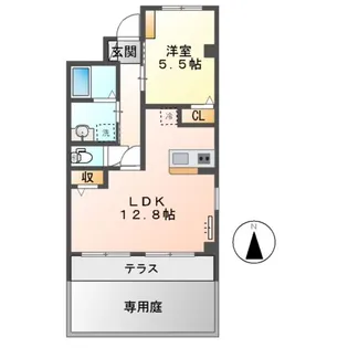 プランドール ステージ【101号室】の間取り