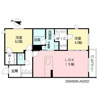 シャーメゾンROCK FIELD【2階】の間取り