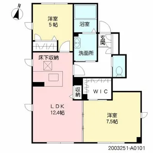 シャーメゾン・クレスト【1階】の間取り