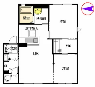 ヴァン アーンジュ Ⅱ棟【1階】の間取り