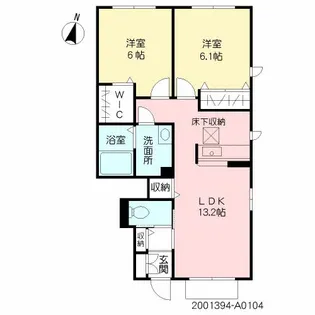 フォレナミユキ A棟【1階】の間取り