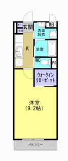 シャトーソレミーユ【203号室】の間取り