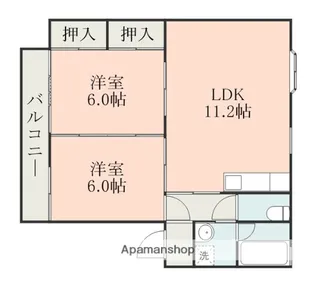 ハートランドハイツ【1階】の間取り