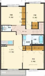シャーメゾンコンフォーザ八反田【2階】の間取り