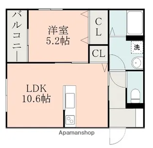カーサレジリエンスI【1階】の間取り