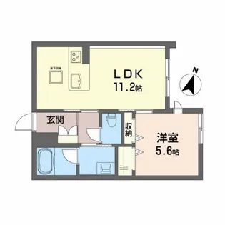 THE HEAVEN【1階】の間取り