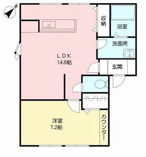 熊本県宇城市松橋町松橋【アパート】の間取り
