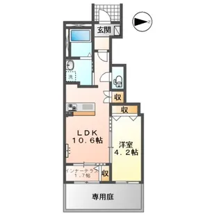 CHARMANT VILLEGE【1階】の間取り