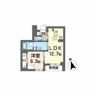 シャーメゾン クオリスタ【1階】の間取り