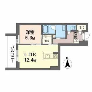 熊本県熊本市中央区新町3丁目【マンション】の間取り