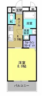 オレンジ【3D号室】の間取り