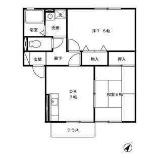 パインコート【1階】の間取り
