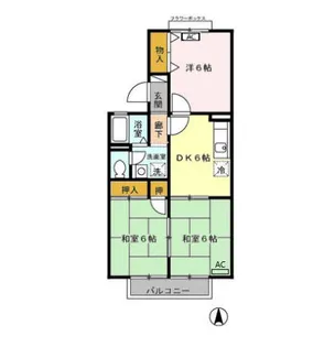 セジュールコートⅡ【2階】の間取り