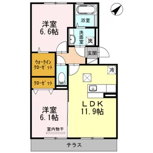 サンフェリーチェ【1階】の間取り