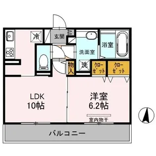 ル・プルニエⅡ【1階】の間取り