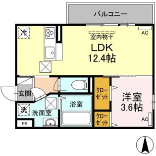 エトワール花立【1階】の間取り