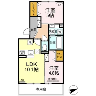 テラバスタ新南部【1階】の間取り