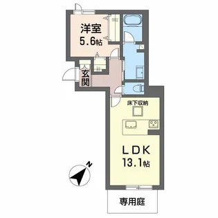熊本県熊本市東区新南部2丁目【マンション】の間取り