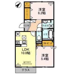 プラッツ【1階】の間取り