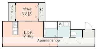グレイスコート学園大東【1階】の間取り