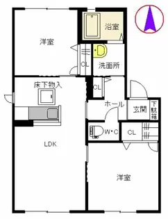 パンシオン・クレール B棟【1階】の間取り