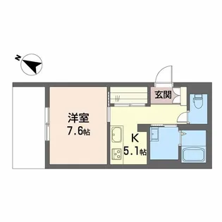熊本県熊本市中央区本荘5丁目【マンション】の間取り
