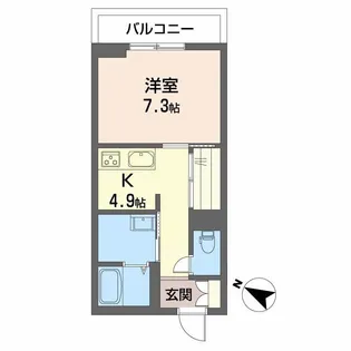 熊本県熊本市中央区本荘5丁目【マンション】の間取り