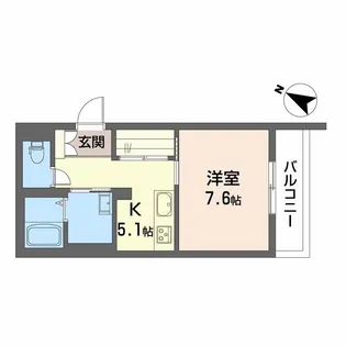 熊本県熊本市中央区本荘5丁目【マンション】の間取り