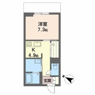熊本県熊本市中央区本荘5丁目【マンション】の間取り