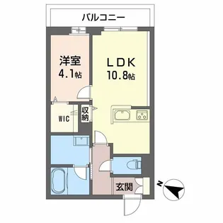 熊本県熊本市中央区本荘5丁目【マンション】の間取り