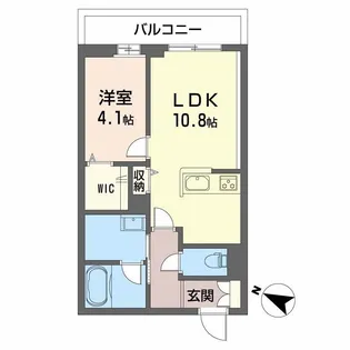 熊本県熊本市中央区本荘5丁目【マンション】の間取り