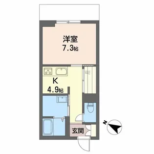 熊本県熊本市中央区本荘5丁目【マンション】の間取り