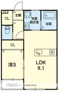 ステラ近見【1階】の間取り
