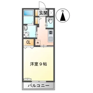 PLUMA BRANCA【205号室】の間取り