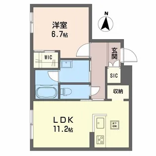 ムライチ・新大江ステージ【1階】の間取り