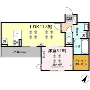 シャルム新屋敷【3階】の間取り