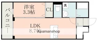ラ・シック嘉島Ⅳ【3階】の間取り