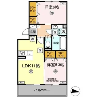 コートドール7【105号室】の間取り