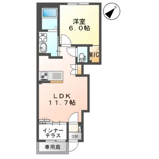 LE.LIEN広崎【103号室】の間取り