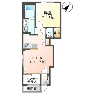 LE.LIEN広崎【1階】の間取り