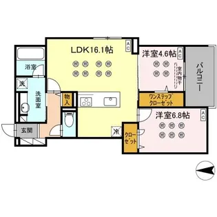CREST COURT【3階】の間取り