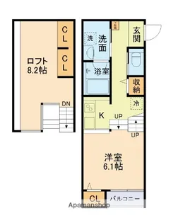 FOREST神園【2階】の間取り