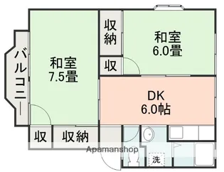 ハイツGR A棟【2階】の間取り