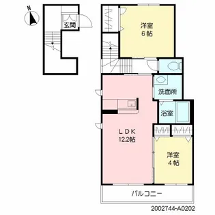 シャーメゾン春日【2階】の間取り
