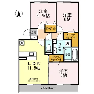 ぷらたなすIII【3階】の間取り