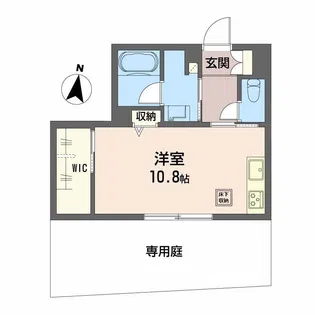 シャーメゾン ウィステリア【1階】の間取り