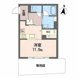 シャーメゾン ウィステリア【1階】の間取り