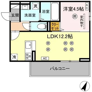 ザ スターリング シンホカ【3階】の間取り